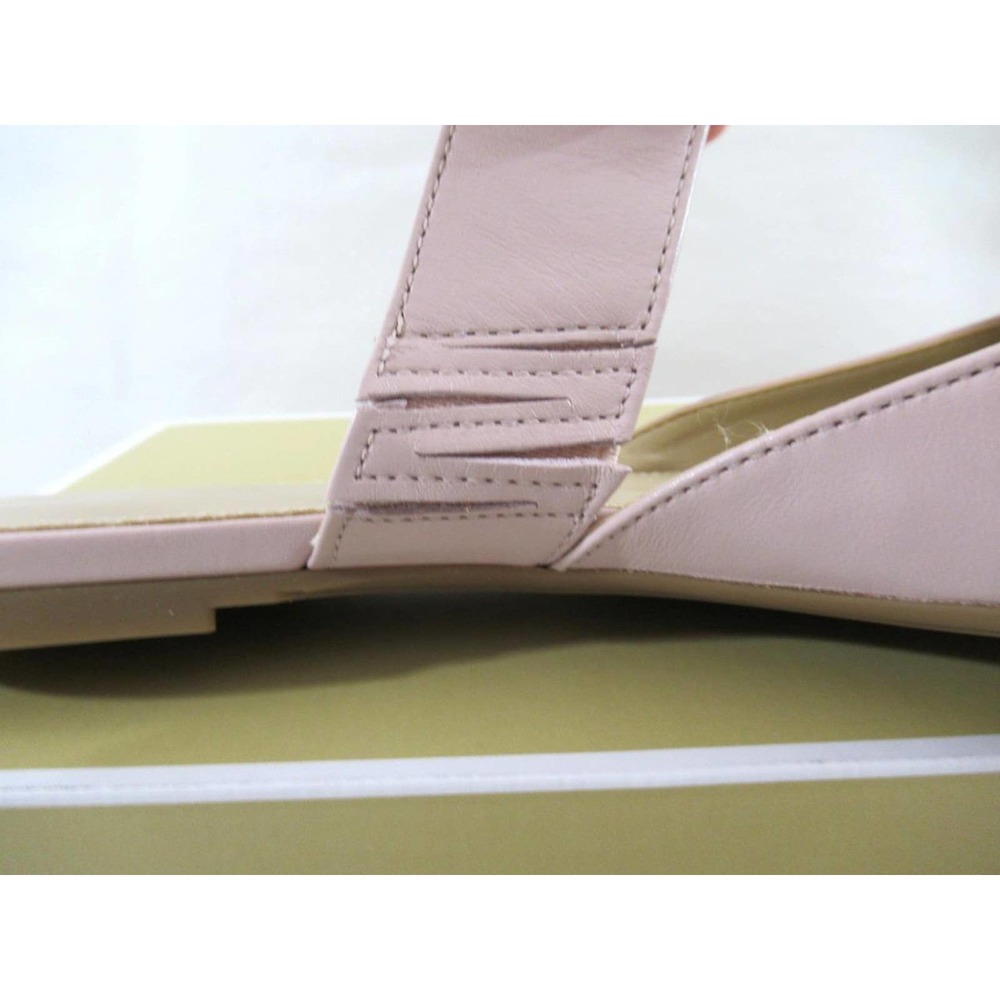 Michael Kors April Flex Flat Slip On Mule MK Logo Hardware Soft Pink - Picture 9 of 10